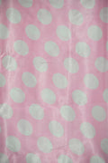 Polka Dot Charmeuse Satin PINK WHITE SP-104