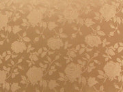 Floral Satin Brocade Khaki