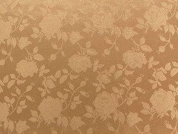 Floral Satin Brocade Khaki