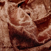 Crushed Panne Velour Velvet Mocha Passes NFTA-701 and Small Scale 19 Flammability Tests