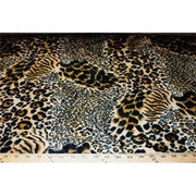Velboa Animal Skins Fur Mixed Leopard