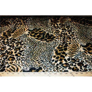 Velboa Animal Skins Fur Mixed Leopard "55 YARD ROLL"