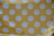 Polka Dot Charmeuse Satin YELLOW WHITE SP-106