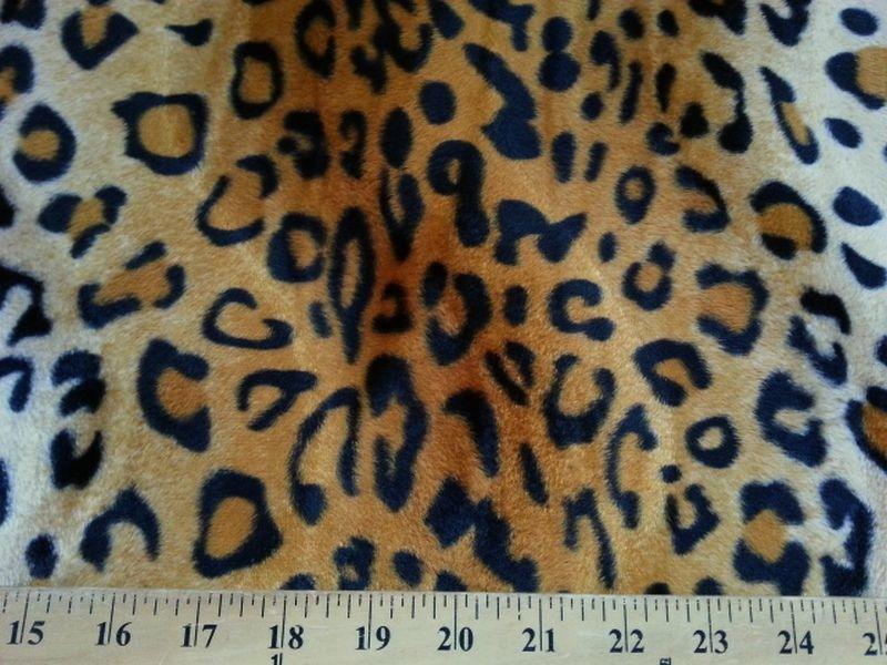 Velboa Animal Skins Fur Brown Leopard