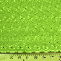 Eyelet Embroidery Lime EL-12