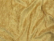 Crushed Panne Velour Velvet Gold