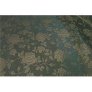 Floral Satin Brocade Hunter Green