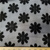 Crochet Stretch Lace BLACK SL-60