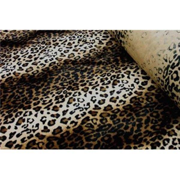 Velboa Animal Skins Fur Dark Brown Leopard
