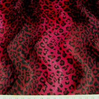 Velboa Animal Skins Fur Red Leopard