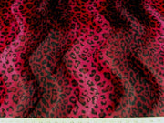 Velboa Animal Skins Fur Red Leopard