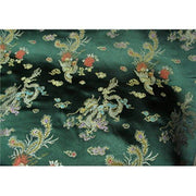 Chinese Satin Dragon/Phoenix Brocade Hunter Green
