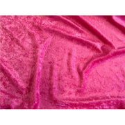 Crushed Panne Velour Velvet Fuchsia Lot 2