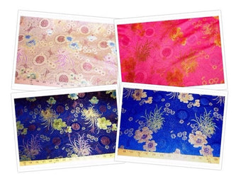 SWATCHES Chinese Satin Floral Brocade