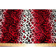 Velboa Animal Skins Fur Red Snow Leopard