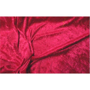 Crushed Panne Velour Velvet Red