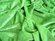 Plush Silk Velvet 44" Wide LIME GREEN