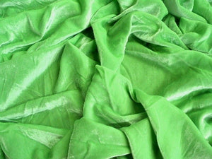 Plush Silk Velvet 44" Wide LIME GREEN