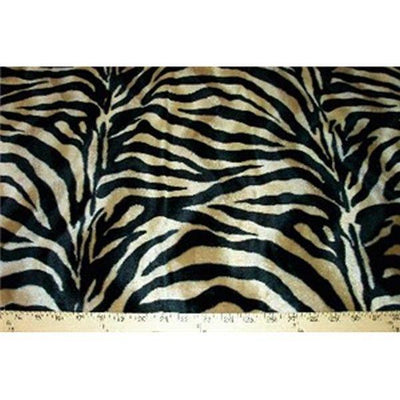 Velboa Large Tan Black Zebra Prints