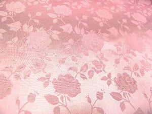 Floral Satin Brocade Pink