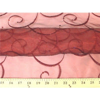 SWATCHES Embroidered Swirl Sequins Organza