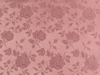 Floral Satin Brocade Mauve