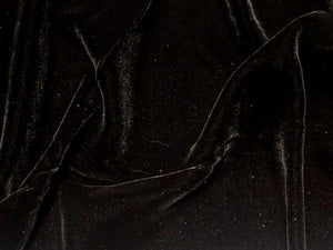 Plush Silk Velvet 54" Wide BLACK