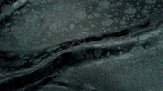 Floral Satin Brocade Black
