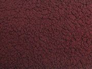 Minky Sherpa Lambs Wool Burgundy