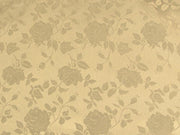 Floral Satin Brocade Champagne