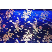 Chinese Satin Dragon/Phoenix Brocade Royal Blue