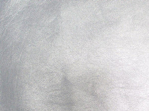 Upholstery Metallic Faux Leather Silver