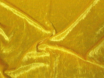 Crushed Panne Velour Velvet Yellow Passes NFTA-701 and Small Scale 19 Flammability Tests