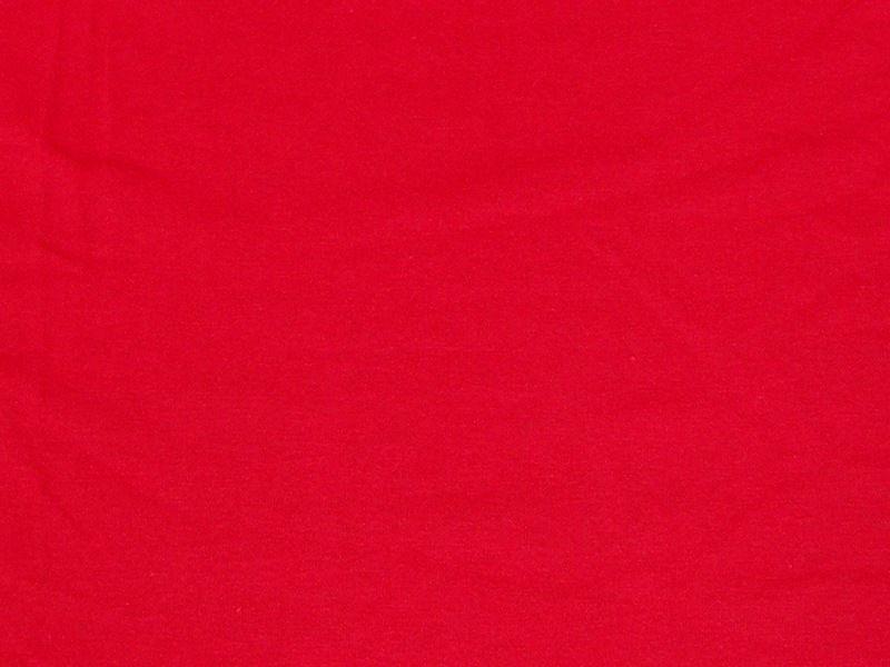 7 Ounce Cotton Jersey Spandex Knit RED "LAST PIECE MEASURES 1 YARD 23 INCHES"