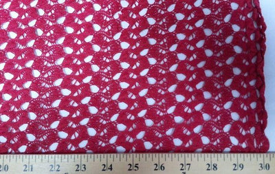 Crochet Stretch Lace RED WINE SL-68