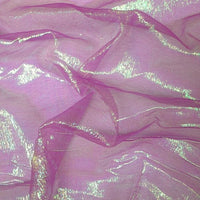 SWATCHES Irridescent Crinkled Barbie Organza