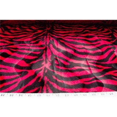 Velboa Large Hot Pink Red Zebra Prints