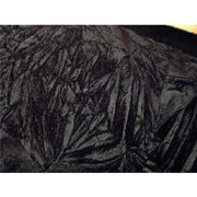 Crushed Non-Stretch Velvet BLACK "LAST PIECE MEASURES 1 YARD 23 INCHES"