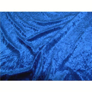 Crushed Panne Velour Velvet Royal Blue Passes NFTA-701 and Small Scale 19 Flammability Tests