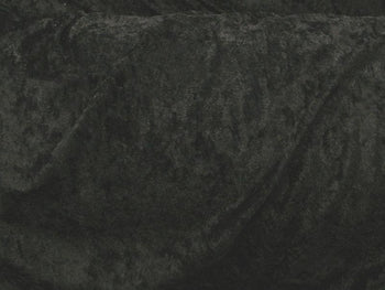 Crushed Panne Velour Velvet Black Passes NFTA-701 and Small Scale 19 Flammability Tests
