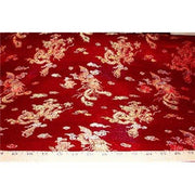 Chinese Satin Dragon/Phoenix Brocade Red