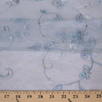 SWATCHES Embroidered Flower Sequins Organza