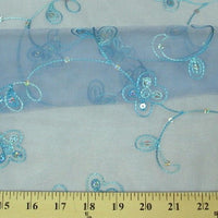 SWATCHES Embroidered Flower Sequins Organza