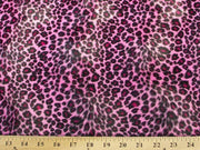 Velboa Animal Skins Fur Pink Cheetah Leopard