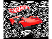 Anti-Pill Hot Wheels Fleece Panel 599