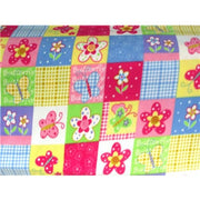 Premium Anti-Pill Floral Patchwork Fleece 601