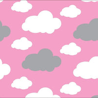 Premium Anti-Pill Dreamy Clouds Pink Fleece 757