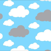 Premium Anti-Pill Dreamy Clouds Blue Fleece 763