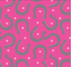 Premium Anti-Pill Horse Shoe Stars Hot Pink Fleece 765