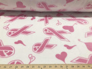 Anti-Pill Ribbons Hearts Fleece 91